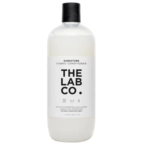 The Lab Co. Signature Laundry Fabric Conditioner 1 litre Plant based. Non-Toxic. Fragranced with lavender and orange rind. For up to 64 washes