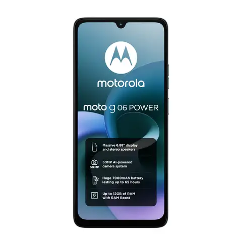 Motorola G06 Power 4+64 Smartphone PANTONE Tapestry (Blue)