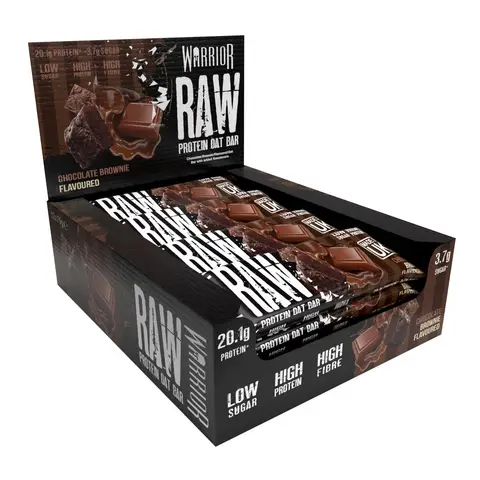 Warrior Raw Protein Bar Flapjack (20g) 12 x 75g Chocolate Brownnie