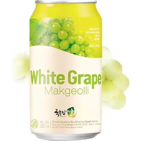 Kooksoondang Rice Makgeolli Green Grape Can 350ml 
