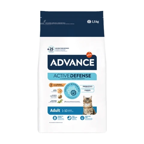Advance Croquettes pour chat adulte saveur poulet/riz - 1,5 kg