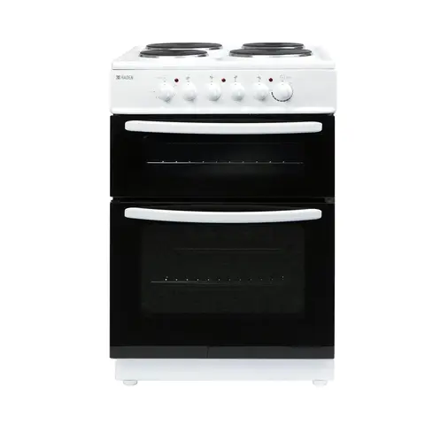 Haden HEST60W 60cm Twin Cavity Electric Cooker - White - A Rated