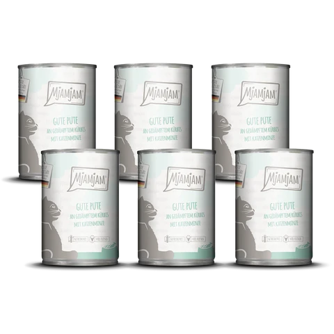 MjAMjAM Gute Pute an gedämpftem Kürbis 6 x 400 g