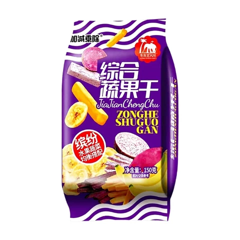 Jia Jian Cheng Chu Gemischtes Frucht- und Gemüsegetrocknetes 150 g