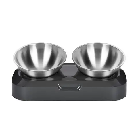 ochama Gamelles surélevées pour animaux - Double gamelles en acier inoxydable