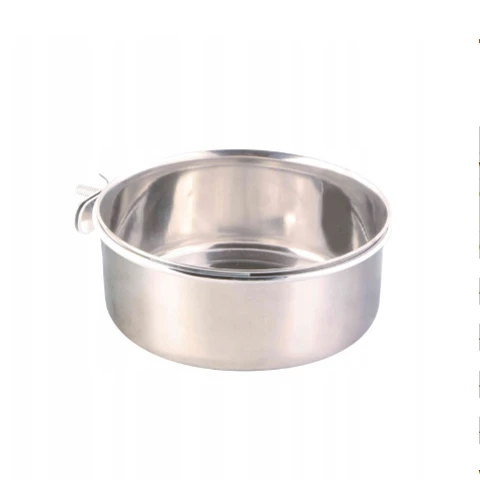 TRIXIE VOERBAK RVS+SCHROEF 900ML 14CM