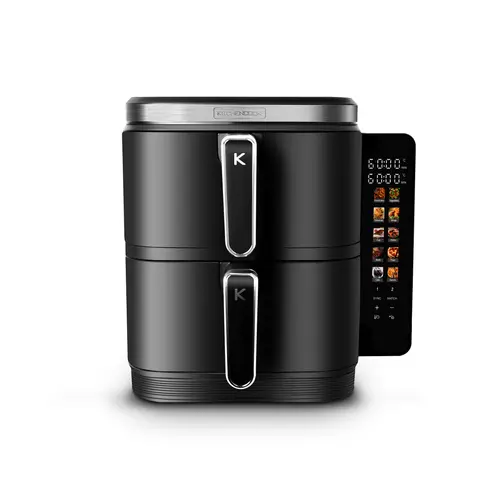 KITCHENCOOK AIRFLOW12_LED Friteuse sans huile verticale à double colonne, 12 L, 10 programmes préréglés