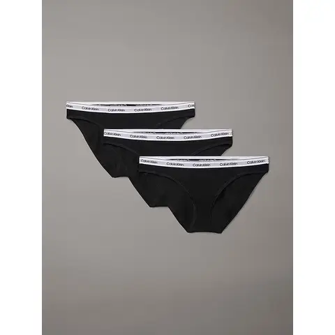 Calvin Klein Bikini-Slips 3er-Pack Icon Logo Schwarz Größe M