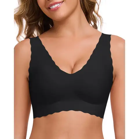 ubras-Wave Bralette mit Besatz-Smart Size-Schwarz-L-25