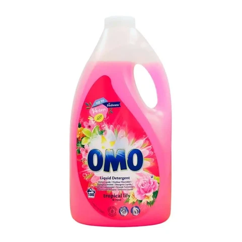 OMO Lessive Liquide Couleur Lily Tropical & Rose 5 Litres