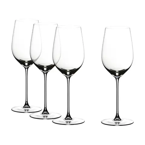 RIEDEL Veritas Riesling/Zinfandel Weinglas - Kristallglas - 459ml (14 fl oz) - 4-teiliges Set, Spülmaschinenfest