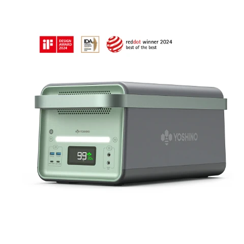 YOSHINO B3600SST 3600Wh Die weltweit erste mobile Powerbank mit reinem Festkörper-Akku | tragbare Powerstation | 2200 W Solar-Generator mit 6 Anschlüssen (AC/DC/USB-C), Lithium-Batterie-Backup für Zuhause, Camping & Notfälle, leiser Betrieb & umweltfreundliche Energie