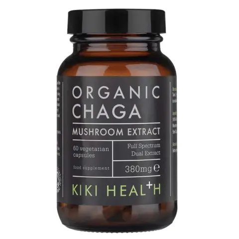KIKI Health Chaga Extract, 380mg - 60 Vegan Capsules