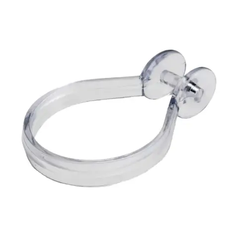Croydex Shower Curtain Rings Button Type Chrome 12pcs