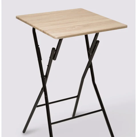 Table de bar pliante en bois 60x60cm