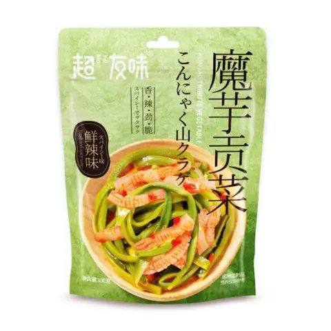 Chaoyouwei Konjac ivy mosses Spicy Flavour 超友味魔芋贡菜鲜辣味100g