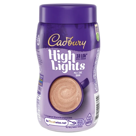 Cadbury Highlights Milk Chocolate Drink 180G