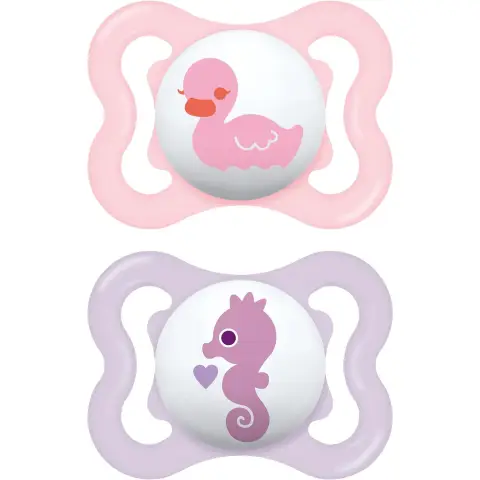 MAM Air 0+ mth Soother x 2 pink