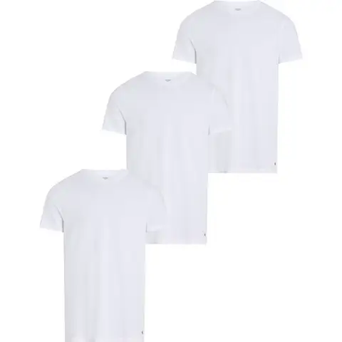 Calvin Klein 3er-Pack Rundhals T-Shirt - Cotton Classics - Weiß M