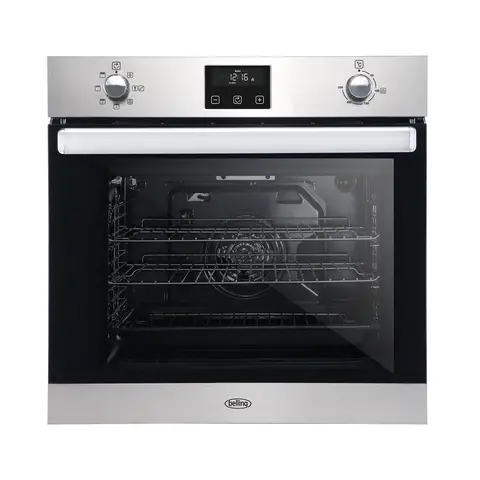 Belling BEL BI602FP Single Electric Built-In Oven, Stainless Steel, A Rated