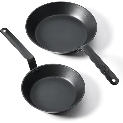 SENSARTE Nonstick Frying Pan Set 2-Piece, Oven Safe Skillets with Swiss Coating, Induction Compatible Chef Pan Set, Dishwasher Safe Cooking Pans, PFOA PFOS Free, 8 and 10 Inch