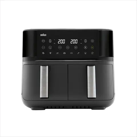 Braun TwinCook 3, Airfryer / Dubbele Heteluchtfriteuse, TD3030IBK, Zwart