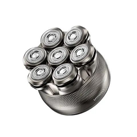 Qiman8010Pro Head Shavers for Bald Men 7D Floating Wet & Dry Electric Razor for Bald Heads with LED Smart Display & Type-C Charging for Hair/Face/Beard 150-day battery life three gears 10W