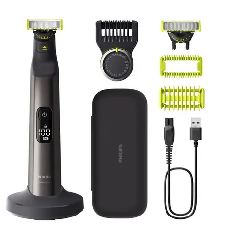 Philips QP6552/61 OneBlade Multi-Purpose Trimmer - Gezicht en Lichaam Gebruik - 14 Accessoires - Draadloos