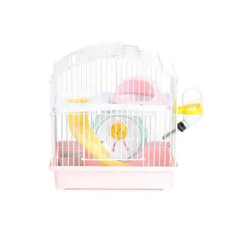 Zweistöckiger Hamsterkäfig in Pink
