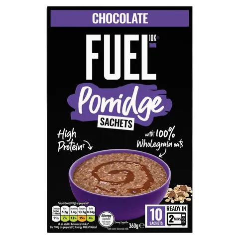 Fuel 10K Porridge Sachets Chocolate 10 x 36g