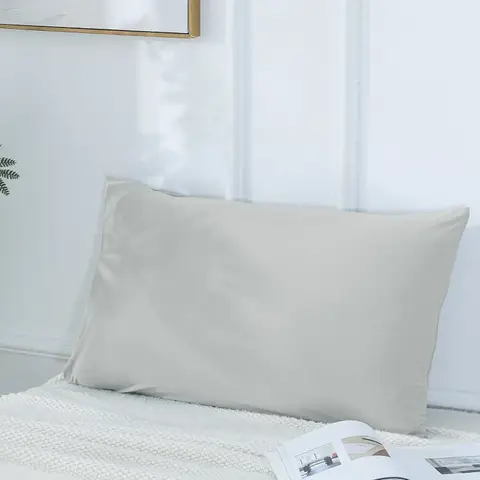 MEROPE, Nylon/Spandex Cooling-feel Pillowcase, 50x75cm, light grey, 1pack