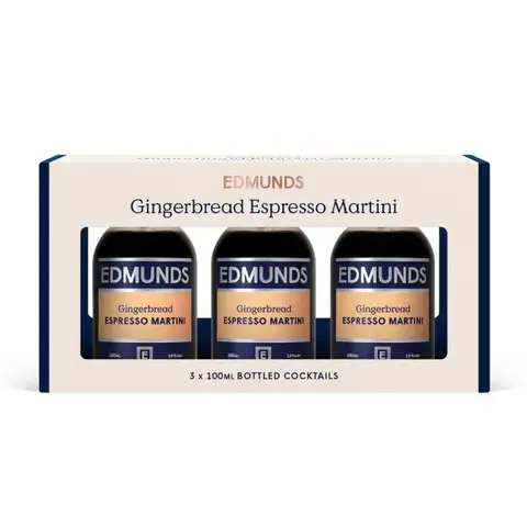 EDMUNDS Cocktails Gingerbread Espresso Martini Gift Box (3 x 100ml)