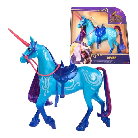 Unicorn Academy Unicorn Riverside set - 28 cm, verwijderbare zadel en teugel
