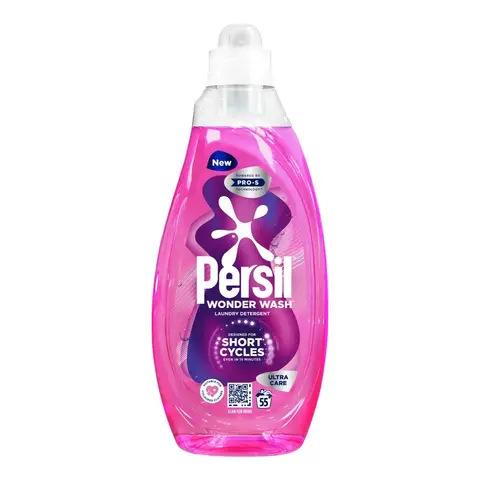 Persil Liquid Laundry Detergent, Wonder Wash, Ultra Care, 55 Washes, 1.485l