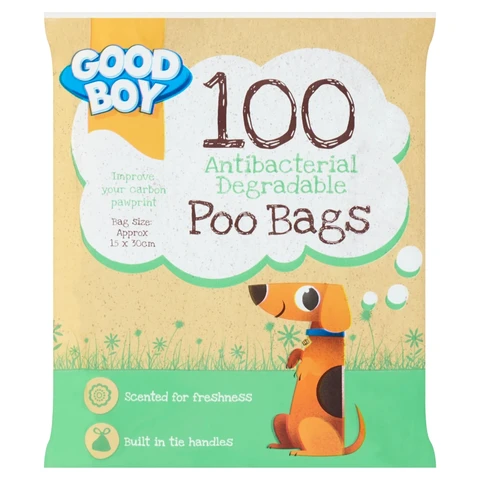 Good Boy 100 Antibacterial Degradable Poo Bags