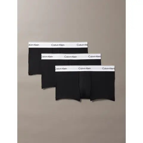 Calvin Klein 3 Pack Low Rise Trunks - Icon Cotton Stretch - Zwart XL