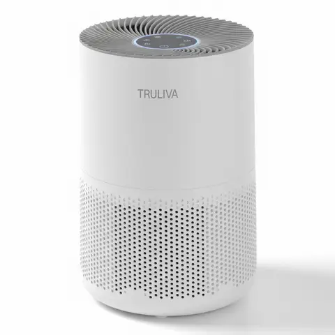 TRULIVA Air Purifier KJ260, CADR 260m³/h, Powerful 25W Motor, 24h Timer, Smart Silent Mode, 4-in-1 Filtration, Washable Pre-Filter, Ideal for Pet Owners and Allergy Sufferers.