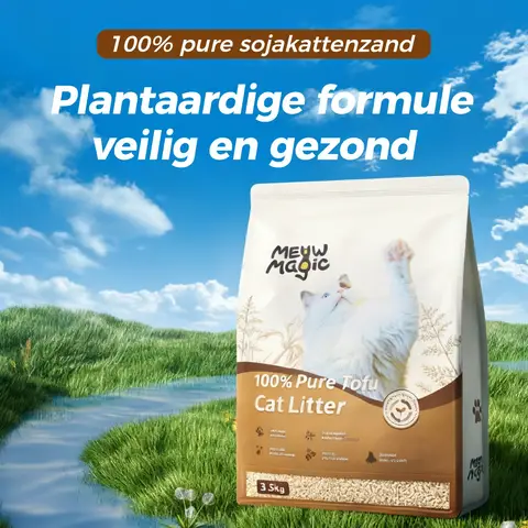 MeowMagic kattenbakvulling Pure Tofu 3,5 kg