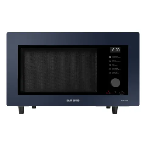 Samsung MC32DB7746KDE1 Bespoke Mikrowelle mit Grill und Heißluft, 32 l, 900 W, Smart Control, AirFry, Power Defrost, Healty Steam, Clean Navy