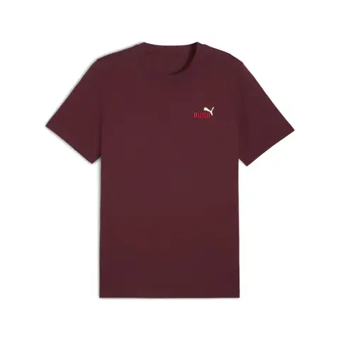 Puma Essentials 2 Color Small No. 1 Logo Tee - Ruby Shimmer