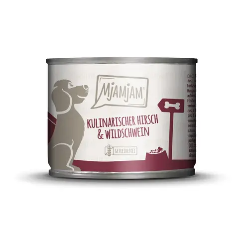 MjAMjAM Nourriture pour chien à la viande de cerf et canneberges - 200 g