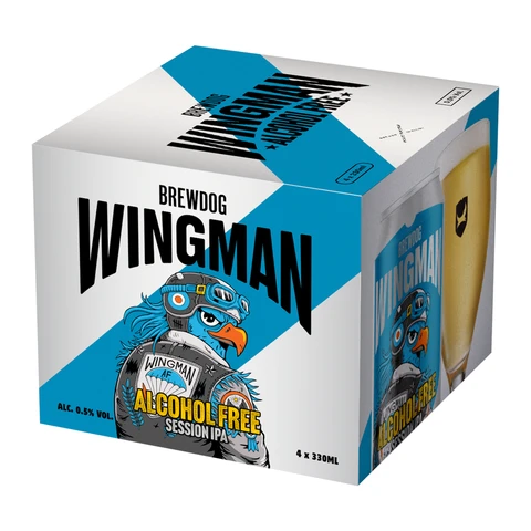 BrewDog Wingman Alcohol Free Session IPA 4 x 330 ml