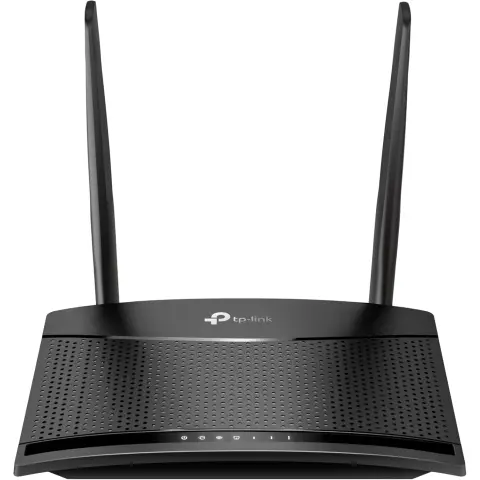 TP-Link TL-MR100 LTE-Router, 4G-Router unterstützt SIM-Karten, 4G Cat4 bis zu 150 Mbit/s, WLAN 2,4 GHz N300, 2 x 100 Mbit/s-Ports, Plug and Play, bis zu 32 Geräte, Kindersicherung, Gästenetzwerk