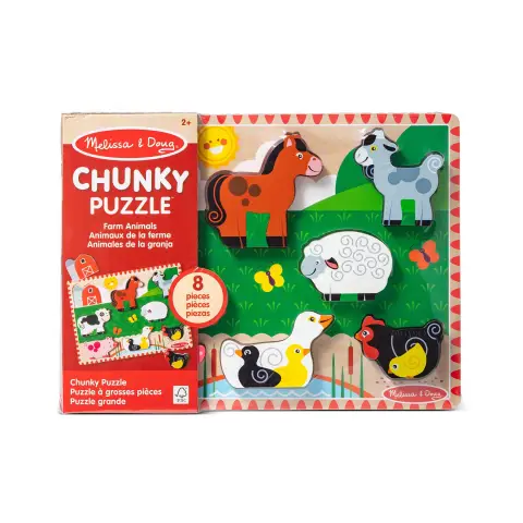 Melissa  and  Doug - Farm Chunky Puzzle (8 pcs) (50203)