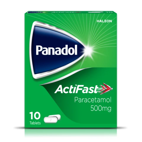 Panadol ActiFast Painkillers, 500mg Paracetamol Tablets, 10s
