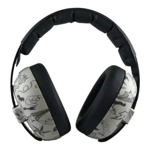 Baby Banz Bubzee Baby Earmuffs 0-2 Years Petal Graffiti