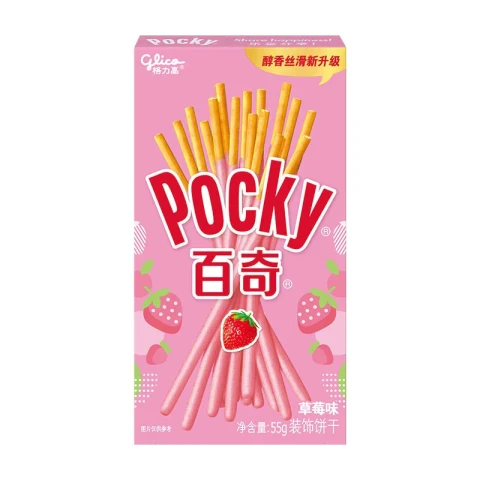POCKY BISCUITS (STRAWBERRY FLAVOUR) 55G