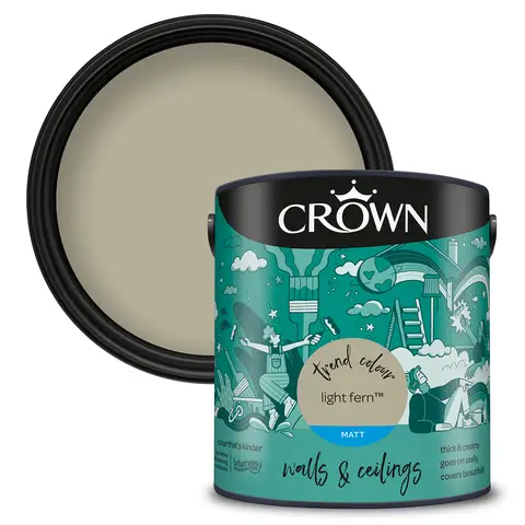 CROWN Matt Emulsion Light Fern 2.5L