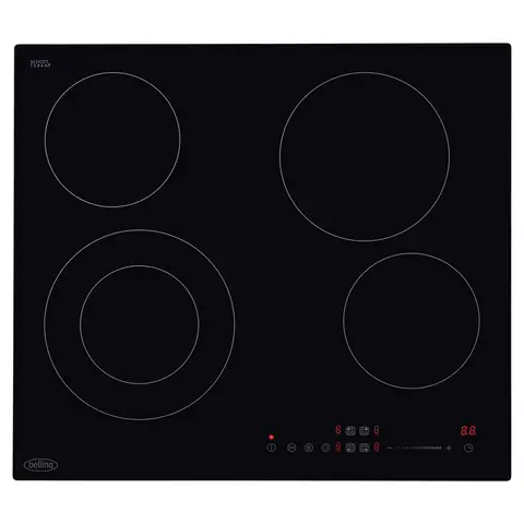 Belling CH602T BLK 60cm Black Glass Ceramic Hob