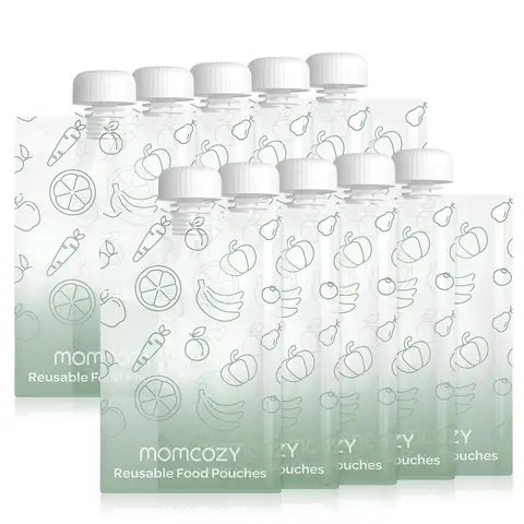 Momcozy Baby Food Pouches RP01 (3.4oz/100mL, 10 Pcs)